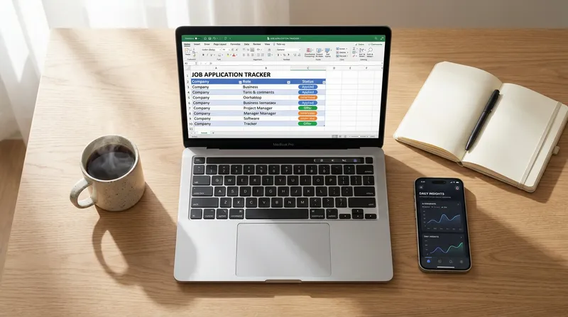 Free Job Application Tracker Template for Excel & When to Upgrade to AI